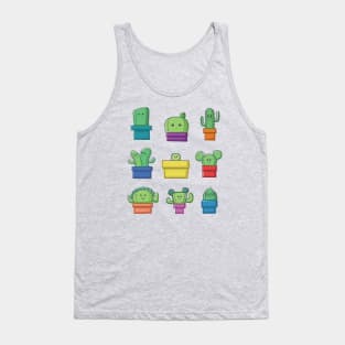 Cute Cactus Family Tank Top